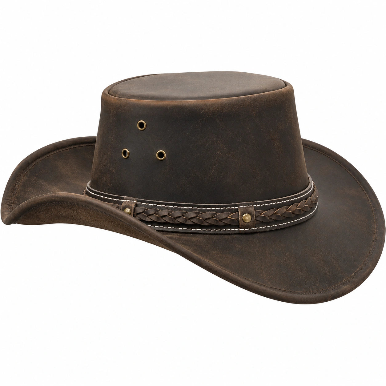 Sombrero Vaquero Clásico Marrón Oscuro