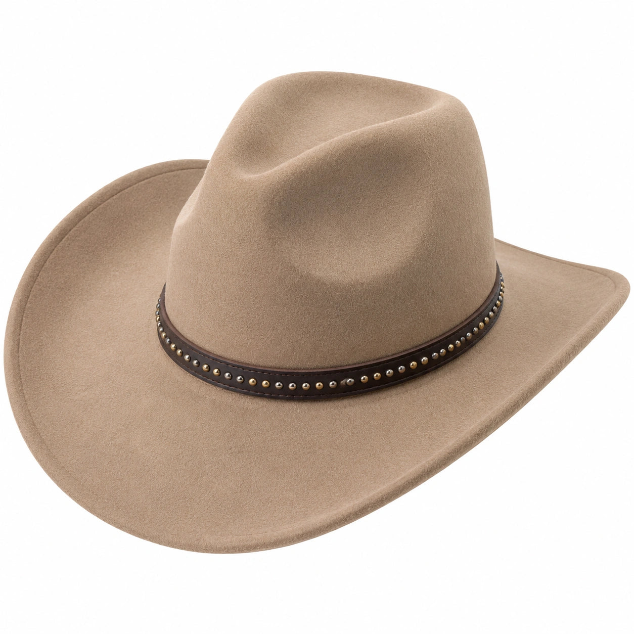 Sombrero Vaquero Beige con Banda Decorativa
