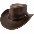 Sombrero Vaquero Marrón con Banda Trenzada