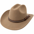 Sombrero Vaquero Beige con Cinta Decorativa