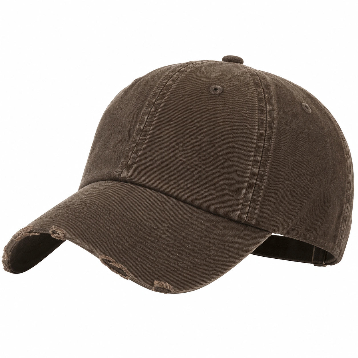 Gorra de béisbol marrón vintage desgastada unisex