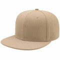 Gorra de Béisbol con Visera Plana Beige para Adultos