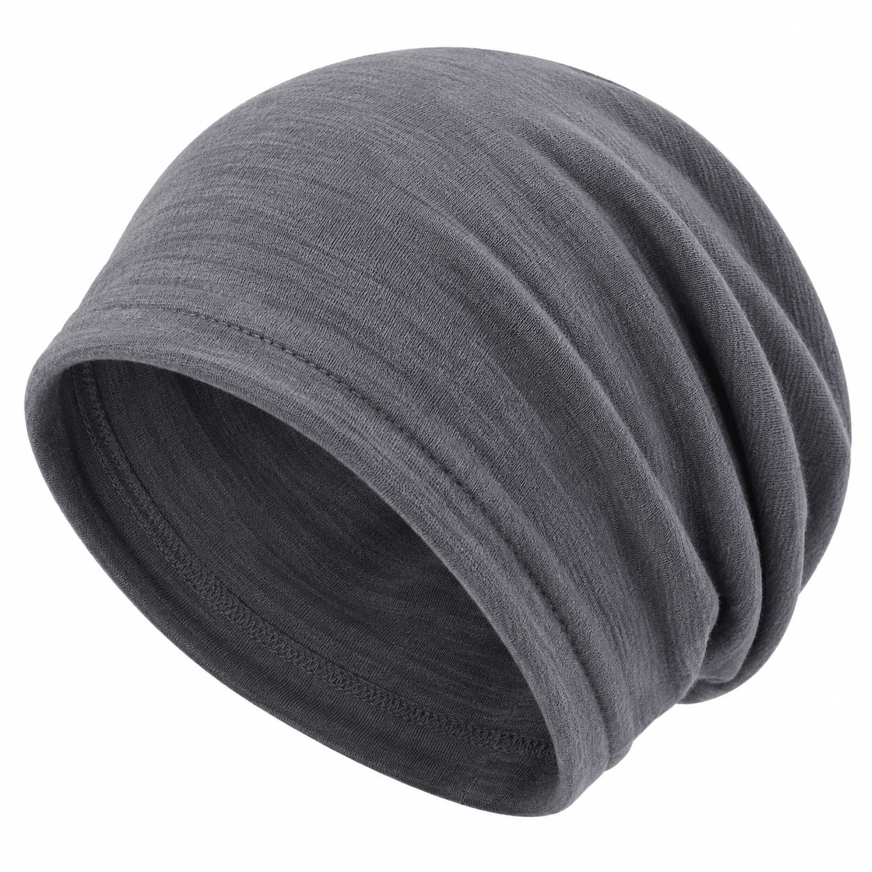 Gorro Holgado de Punto para Adultos Gris