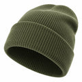 Gorro de Punto Acanalado Verde para Adultos