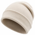 Gorro de Punto Beige para Invierno Unisex