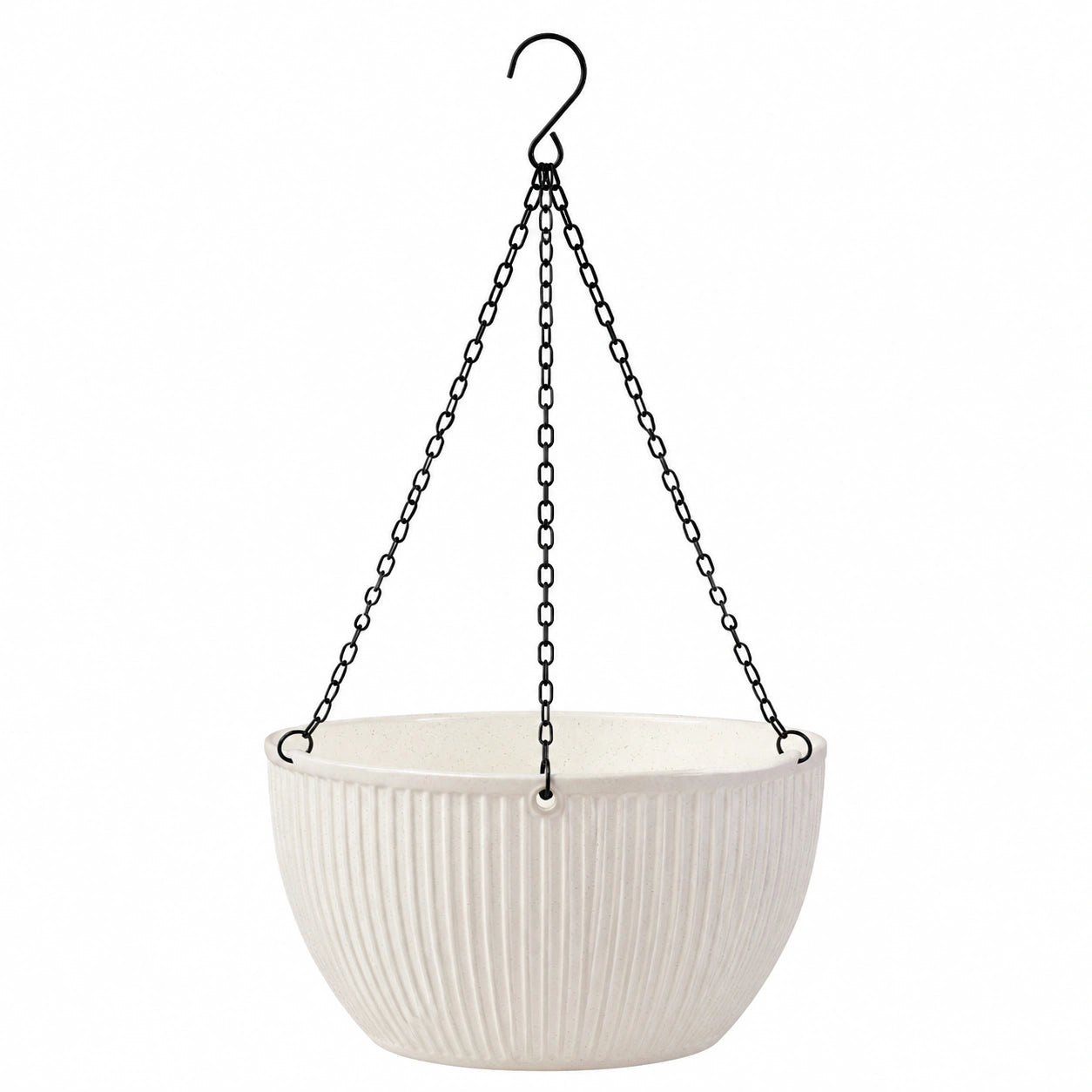 Macetero Colgante Beige con Cadenas