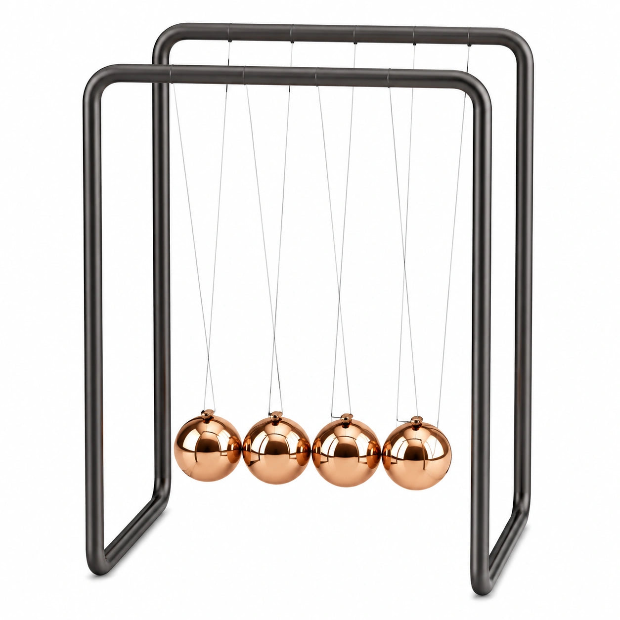 Columpio de Newton Decorativo 20cm x 13cm x 18cm Gris/Bronce